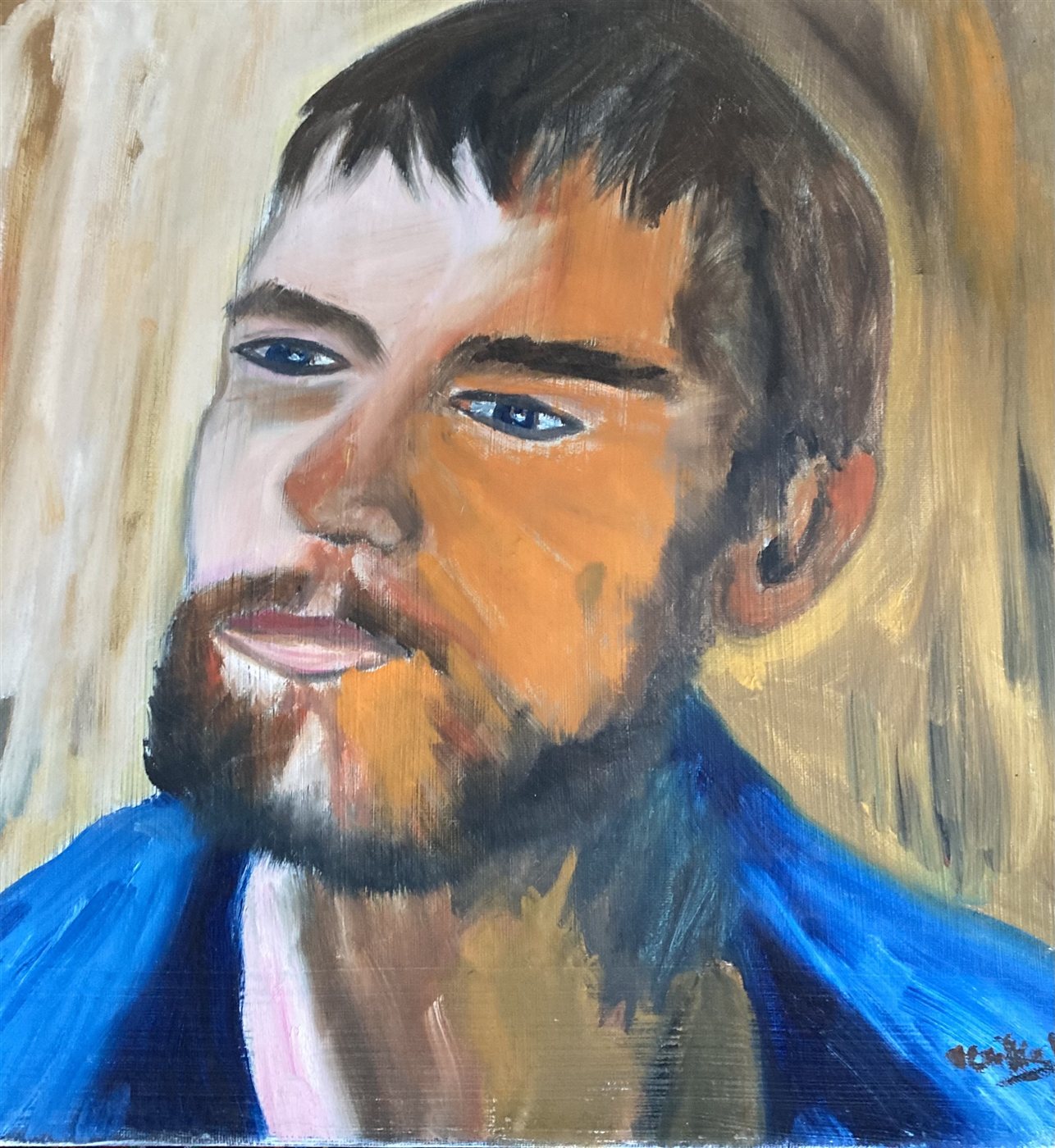 ALMA VISÍVEL — óleo sobre tela, 40x40cm, de Cecília Vilas Boas