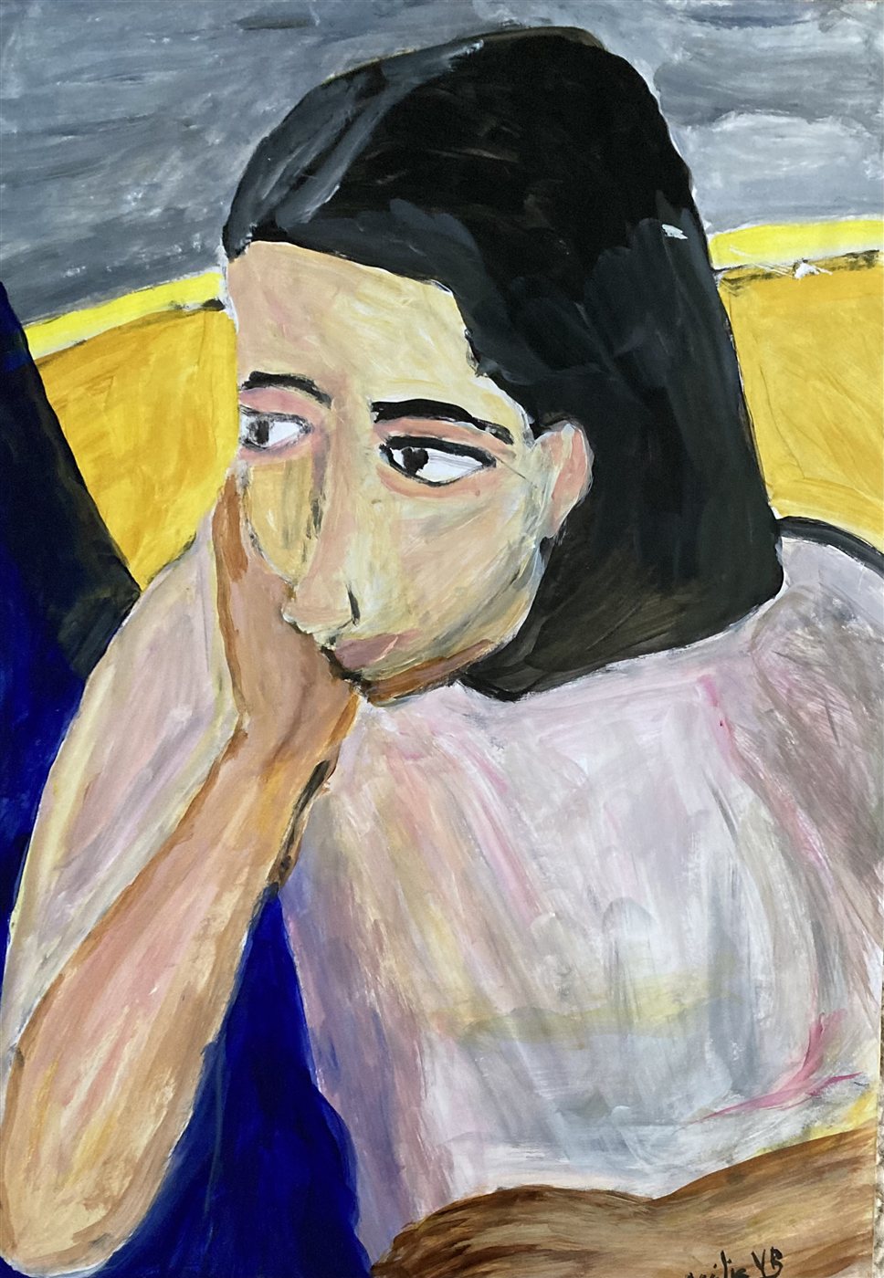 DAYDREAM — óleo sobre papel, 29x42cm, de Cecília Vilas Boas