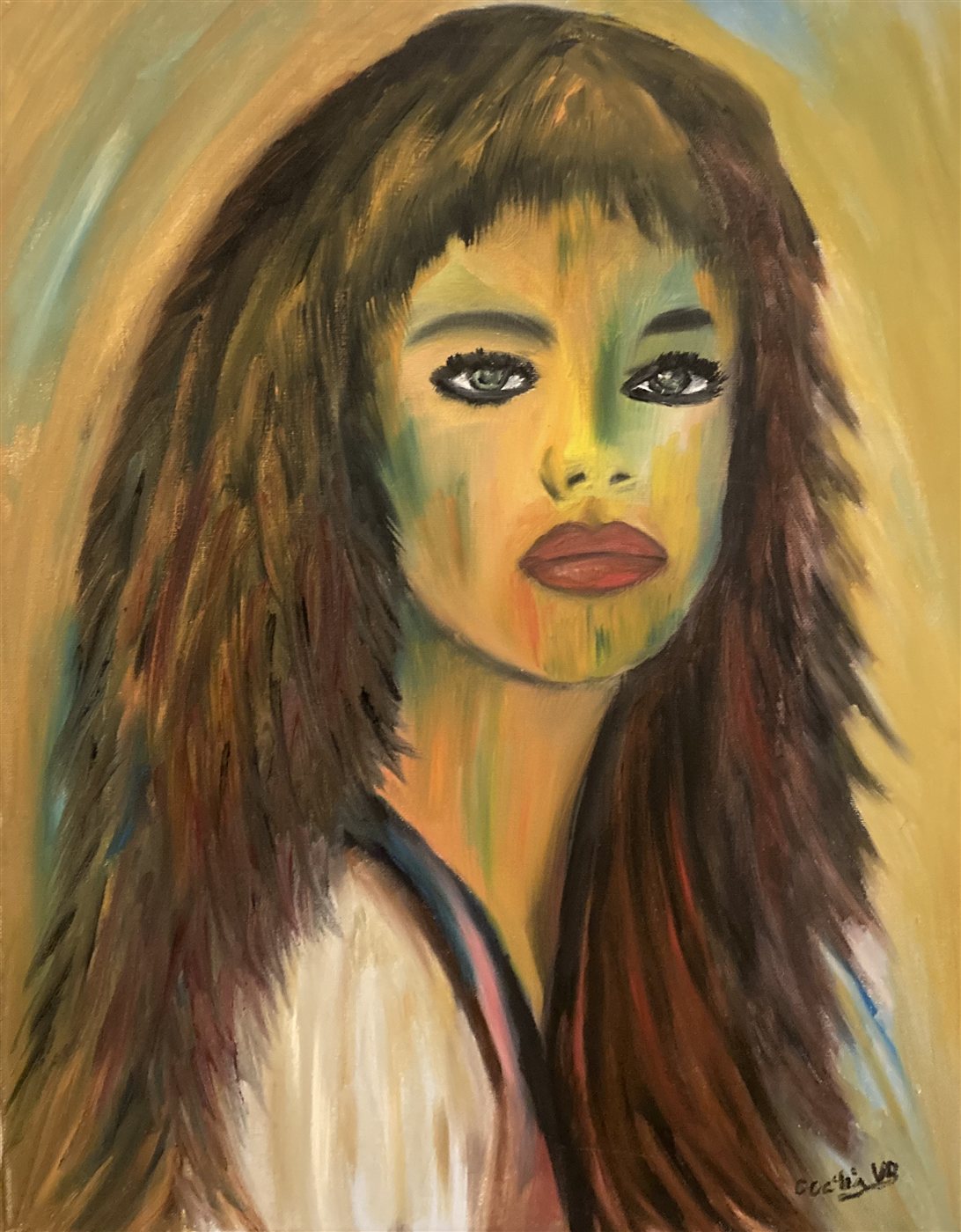 ENIGMA — óleo sobre tela, 40x50cm, de Cecília Vilas Boas