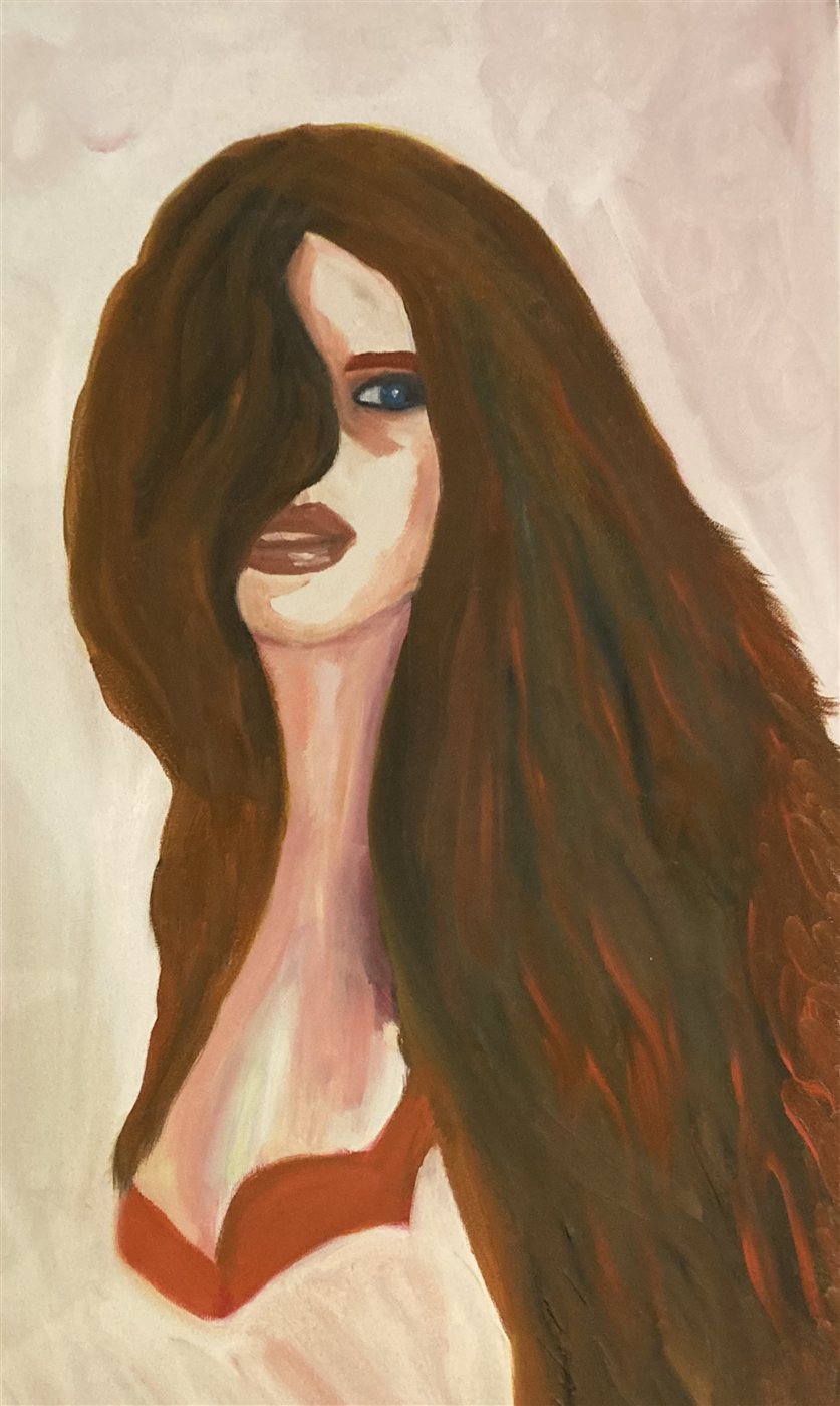 SUSSURRO — óleo sobre tela, 40x50cm, de Cecília Vilas Boas
