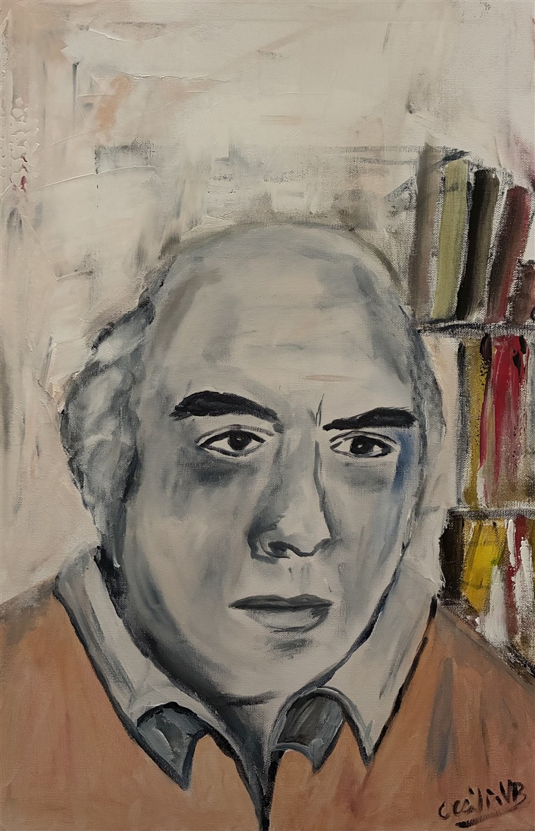 FERNANDO NAMORA — pintura em acrílico sobre tela, 40x60cm, de Cecília Vilas Boas
