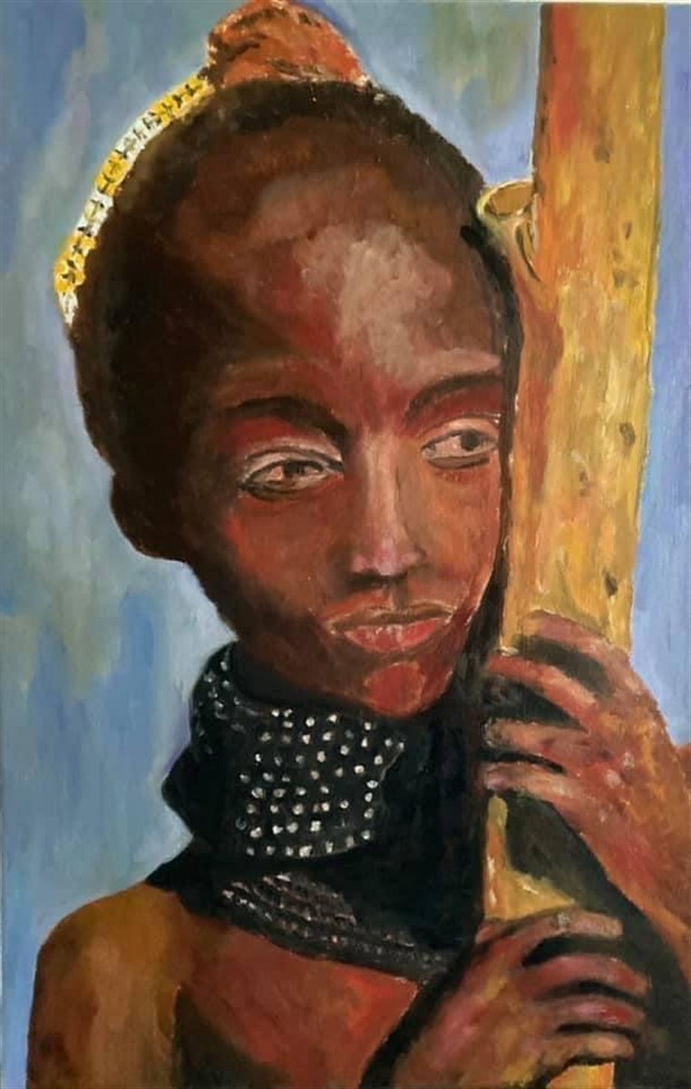DAUGHTER OF AFRICA — óleo sobre tela, 40x60cm, de Cecília Vilas Boas