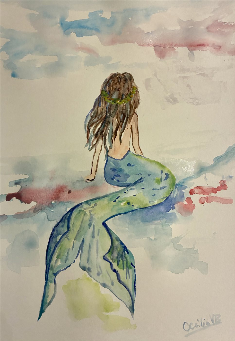 GALENE — aguarela sobre papel, 29x42cm, de Cecília Vilas Boas