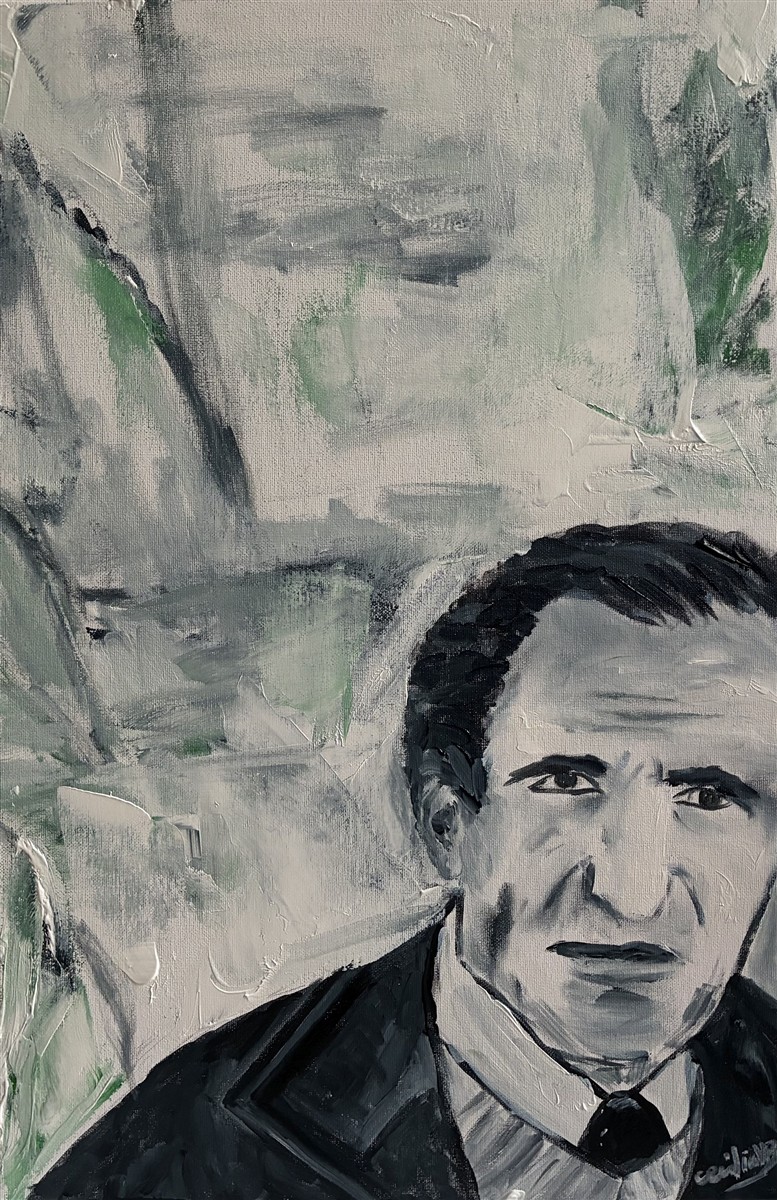 MIGUEL TORGA — pintura em acrílico sobre tela, 40x60cm, de Cecília Vilas Boas