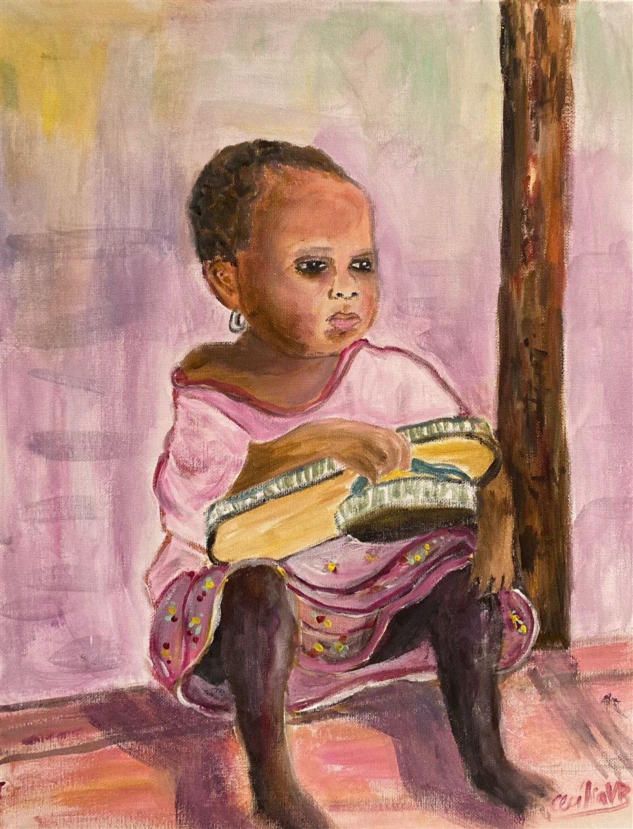 LITTLE WAIT — acrílico sobre tela, 30x50cm, de Cecília Vilas Boas