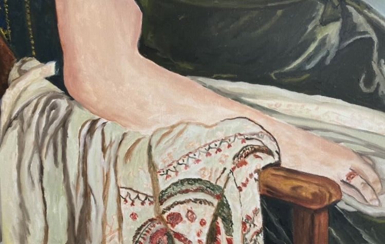 REPOUSO — óleo sobre tela, 60x40cm, de Cecília Vilas Boas