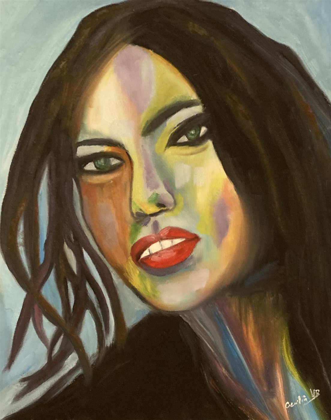 VÉU — óleo sobre tela, 40x50cm, de Cecília Vilas Boas